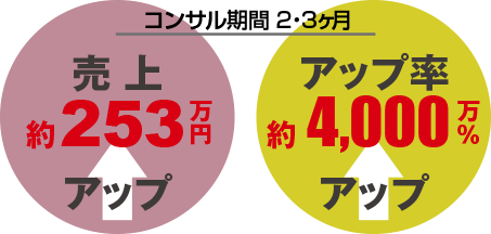 実績｜コンサル期間2・3ヶ月売上253万円アップ【お試しコーチング3ヶ月コース】ECコンサルカンパニー